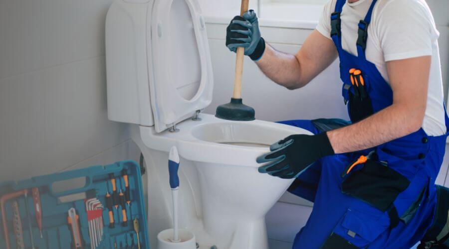 Professional clogged toilet repair in Opal, WY